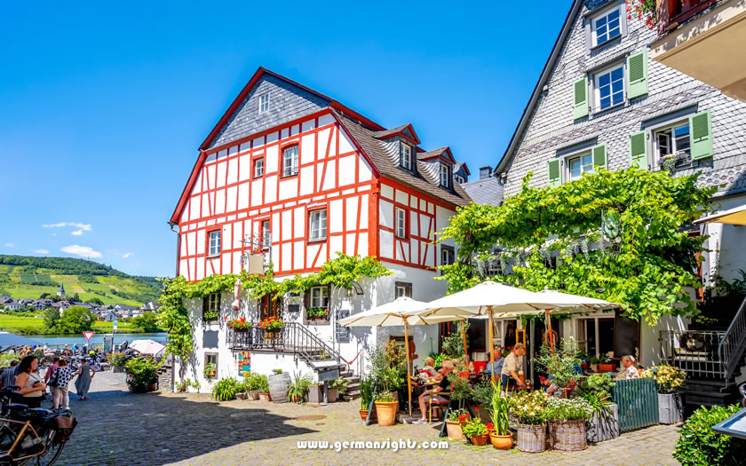 Some of the historic timber-frame houses in Beilstein