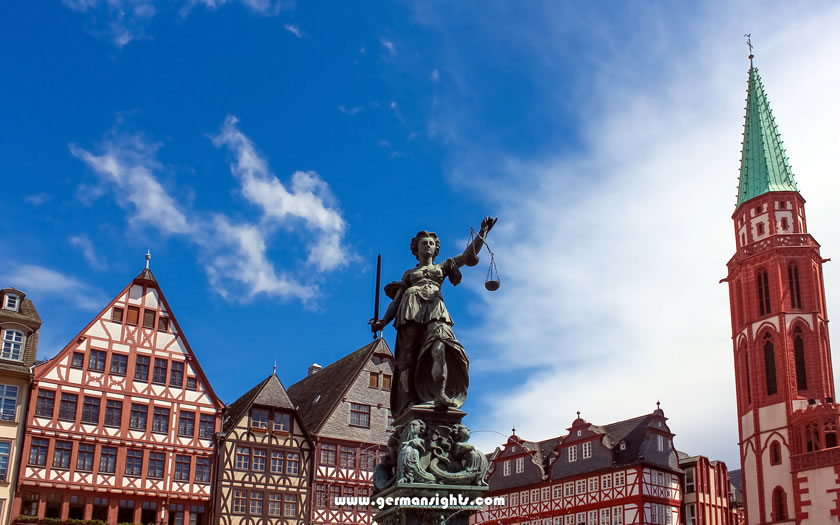 Statue of justice in Frankfurt am Main