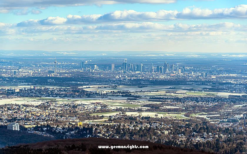 View of Frankfurt from the Taunus mountains