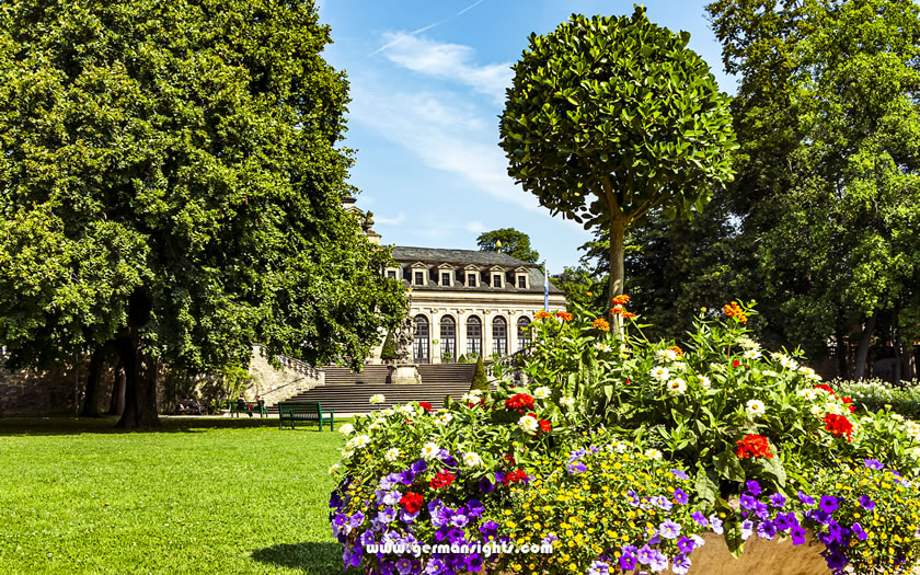 The palace gardens in Fulda