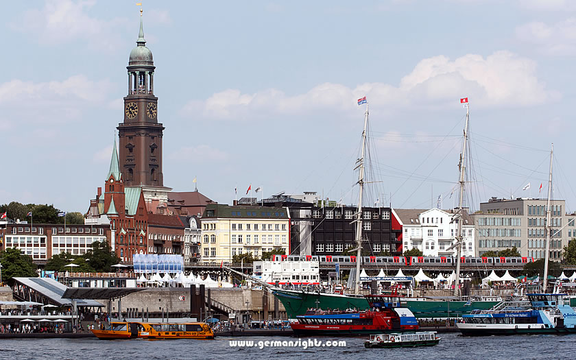 The 'Michel' towering over the Hamburg harbour