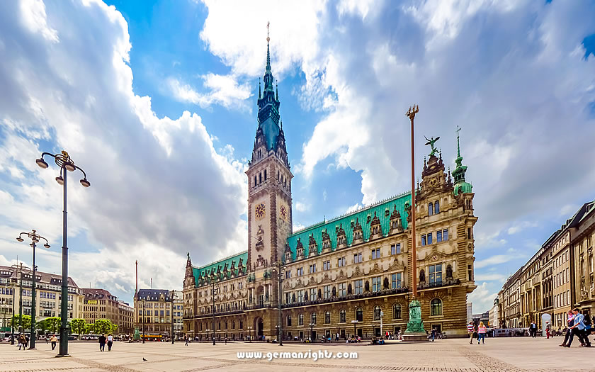 The Hamburg city hall