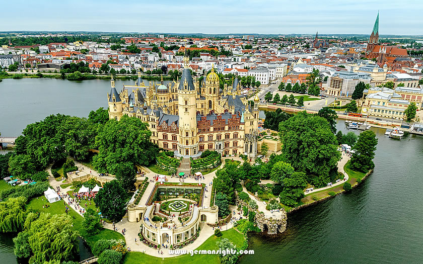 View of Schwerin castle