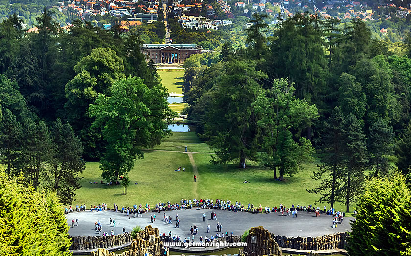 View from the Wilhelmshöhe down into Kassel