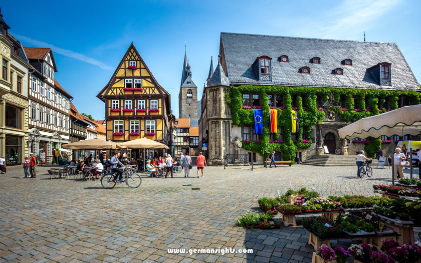 The market square in Quedlinburg