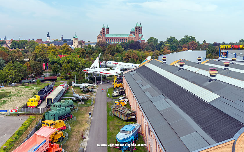 The Technical Museum with Speyer Cathedral in the background