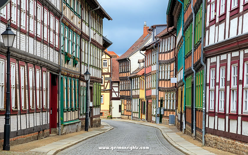 Timber-framed houses in Wernigerode old town