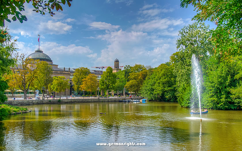 A view of the Kurhaus in Wiesbaden