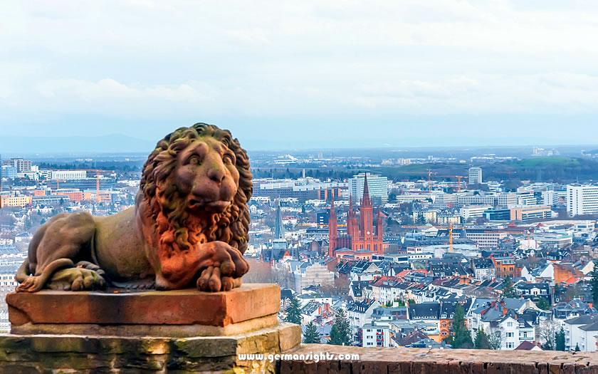  On the Neroberg hill looking down on Wiesbaden